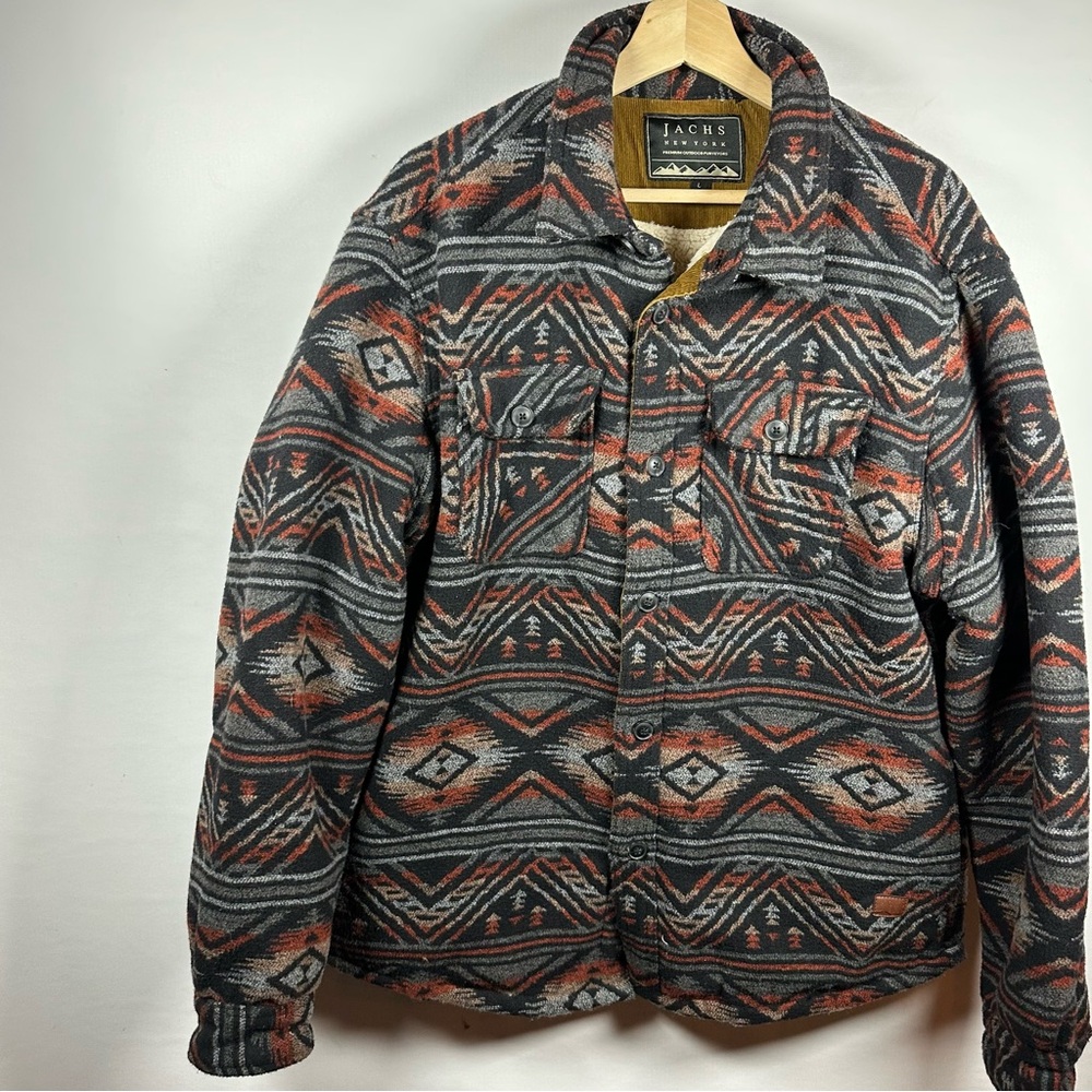 Jachs Multicolor Patterned Shirt Jacket